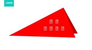 幾何形狀七彩顏色簡約時尚通用商務ppt模板