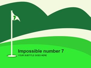 Golf sport green ppt template