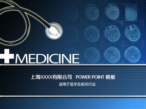 Medizinischer Filmhintergrund des Stethoskops, geeignet für ppt-Schablone der medizinischen und verwandten Industrie