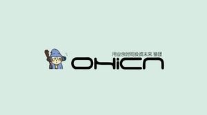 Plataforma OHICN animação completa modelo de ppt de filme promocional corporativo