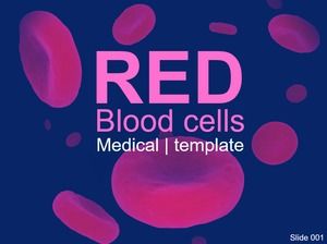 Modelo de ppt de pesquisa científica de glóbulos vermelhos