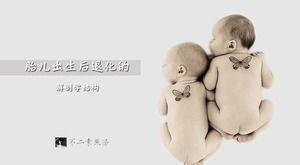 出産後の退行性胎児の解剖学-個人の宿題教室プレゼンテーションのための簡単なpptテンプレート