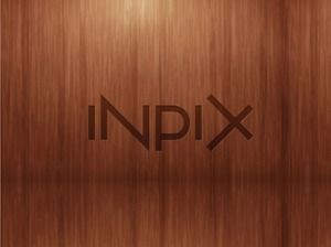 Korea INPIX Unternehmen schöne stilvolle Holzmaserung Hintergrund ppt Vorlage