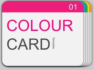 Cor amostra cartão cor cartão criativo modelo europeu e americano de estilo ppt