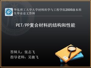 Estrutura e desempenho dos materiais compósitos PET / PP Versão completa da defesa da tese de estudantes de graduação (versão ppt)