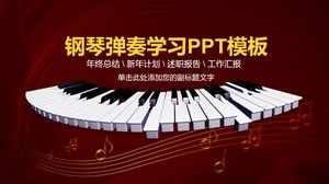PPT-Kursunterlagenvorlage für das Klavier-Performance-Training