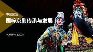 Национальная Пекинская опера Шаблон наследования и развития PPT