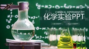 เทมเพลต PPT ของการทดลองทางเคมีสีเขียว