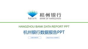 Szablon PPT raportu danych banku Hangzhou