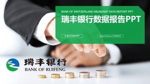 Plantilla PPT de informe de datos de Ruifeng Bank sobre fondo de monedas