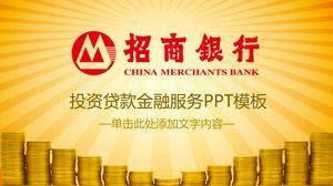 Șablonul PPT pentru serviciile financiare ale băncilor din China