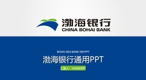 Modello PPT della banca Bohai