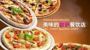 Modelo de PPT de pizza deliciosa
