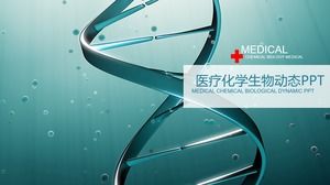 DNA zinciri arka plan biyokimya PPT şablonu