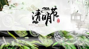 Modelo de slide do festival tradicional chinês Ching Ming Festival