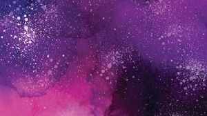 Purple watercolor ink PPT background picture