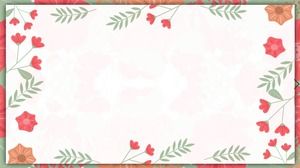 Image d'arrière-plan de bordure PPT fleur Han Fan frais