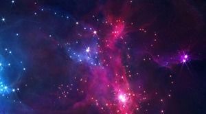 Drei Bilder des Universums Sternenhimmel PPT Hintergrund