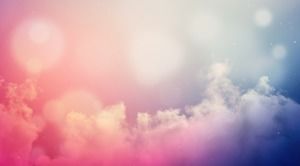 12色雲朵PPT背景圖片