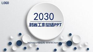 Micro estereoscópico simple y generosa plantilla PPT de resumen de 2030