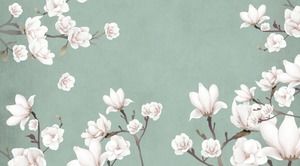 Vier schöne Kunstblumenrutsche Hintergrundbilder