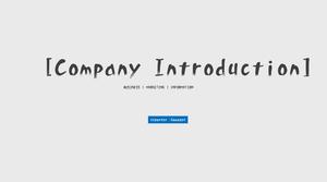 Template PPT profil perusahaan minimalis Eropa dan Amerika