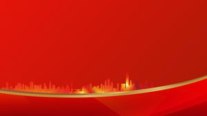Altın şehir silueti evrensel festival PPT arka plan resmi