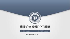 Model PPT de teză de absolvire de apărare în stil albastru elegant plic