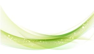 2つの緑の新鮮なスタイルの抽象的なPPT背景画像