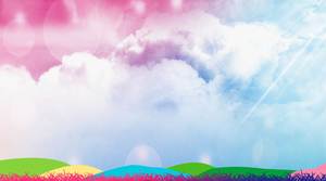 Bella immagine del fondo dello scorrevole della nuvola multicolore