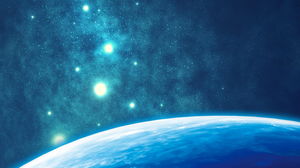 Güzel yıldızlı gökyüzü teknolojisi PPT arka plan resmi
