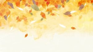 Due belle immagini del fondo delle foglie di autunno PPT