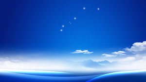 繊細な青い空と白い雲のスライドの背景画像