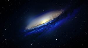 Piękny błękitny galaktyki ppt tła obrazek
