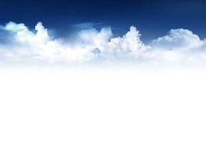 아름다운 푸른 하늘과 흰 구름 슬라이드 배경 그림