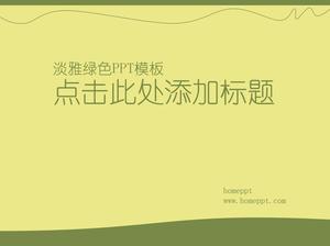 Elegancki zielony szablon PowerPoint ochrony środowiska do pobrania