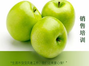 PPT de treinamento de vendas da Green Apple
