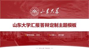 Modelo de ppt geral defesa de tese de graduação da Universidade de Shandong