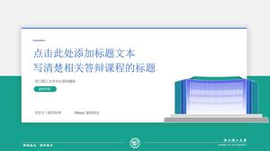 Prosty akademicki szablon ppt obrony pracy magisterskiej Zhejiang Sci-tech University