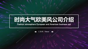 Atmosfera da moda modelo ppt de introdução de empresa de estilo europeu e americano
