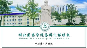 เทมเพลต ppt ทั่วไปสำหรับการป้องกันวิทยานิพนธ์ของ Hubei Medical College