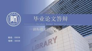 Template ppt umum pertahanan Universitas Normal Guizhou