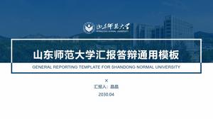 Template ppt pertahanan tesis Universitas Normal Shandong