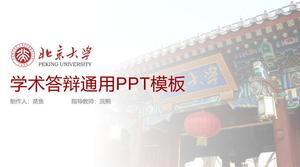 Modelo de ppt geral de defesa acadêmica da Universidade de Pequim