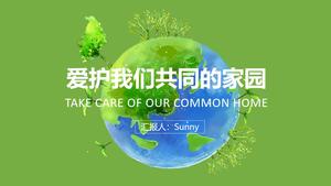 Pflege für unsere gemeinsame ppt-Vorlage zum Thema Umweltschutz auf der Erde