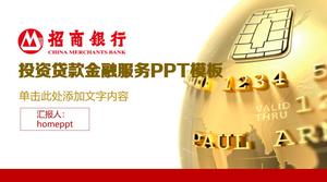 Templat ppt pengenalan proyek layanan keuangan China Merchants Bank