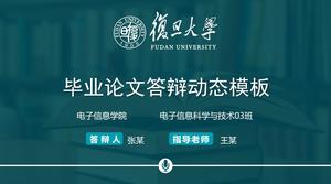 Modello ppt generale per la difesa della tesi delle matricole dell'Università di Fudan