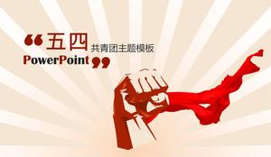 Plantilla ppt del tema de la Liga de la Juventud Comunista del 4 de mayo