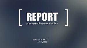 Gaya iOS bisnis kabur latar belakang abu-abu datar Template laporan kerja bisnis Eropa dan Amerika