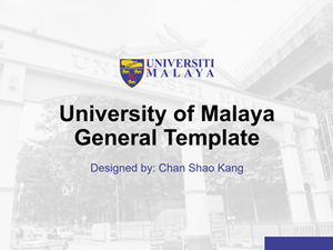 Tesis umum pertahanan Universitas Malaya template ppt-Chen Shaokang